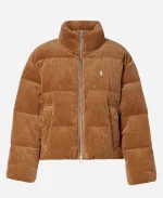 POLO RALPH LAUREN Embroidered RRL Corduroy Down Puffer Jacket