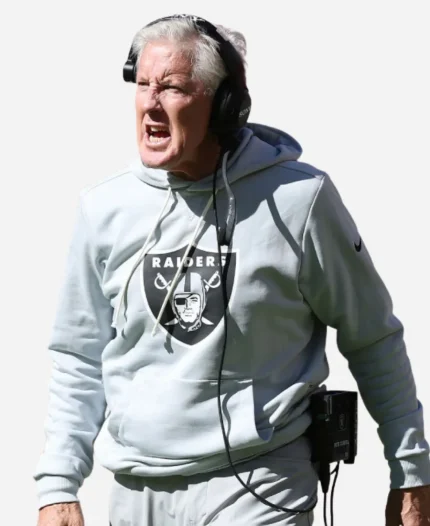 Pete Carroll Raiders Grey Hoodie