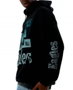 Philadelphia Eagles X Aleali May No Caller ID Black Stacked Hoodie