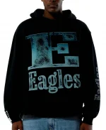 Philadelphia Eagles X Aleali May x No Caller ID Black Stacked Hoodie