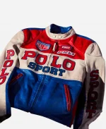 Polo x Řalph Ļauren Sport  Café Racer Leather Jacket