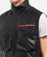 Prada Light Re-Nylon Cargo vest - Black