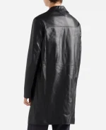  Prada Nappa Black Real Leather Coat