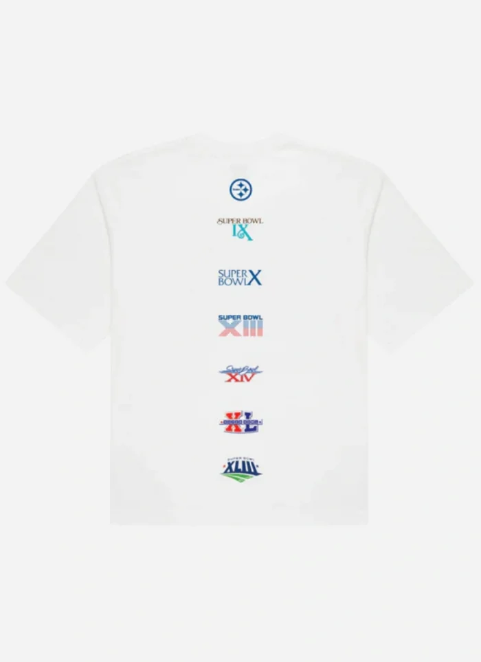 Quad Hypo Logo Emporium Tee x Steelers T-shirt In Black & White