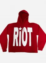 Riot Oversized Red Hoodie