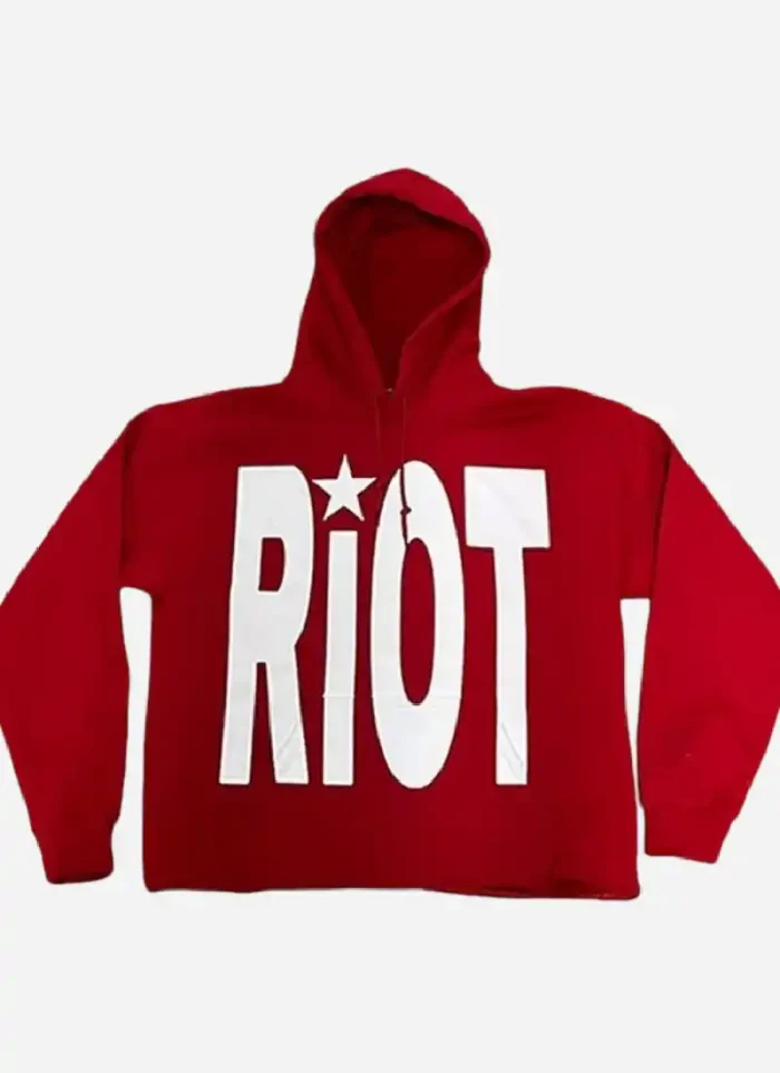 Riot Oversized Red Hoodie