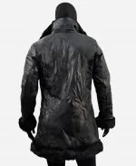 Robert Sheehan The Umbrella Academy Klaus Hargreaves Fur Leather Coat