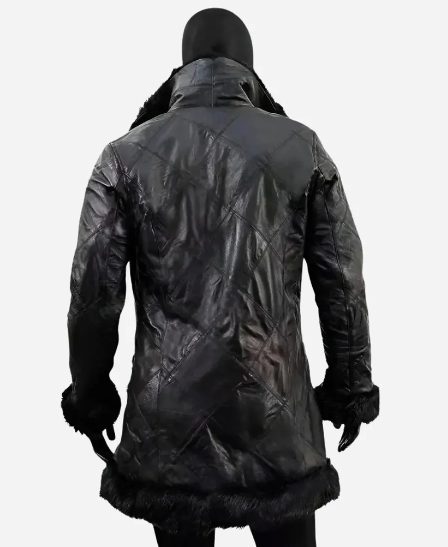 Robert Sheehan The Umbrella Academy Klaus Hargreaves Fur Leather Coat Robert Sheehan The Umbrella Academy Klaus Hargreaves Fur Leather Coat