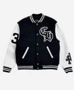 SGA NBA Oklahoma City Thunder 2025 Black and White Wool Varsity Jacket