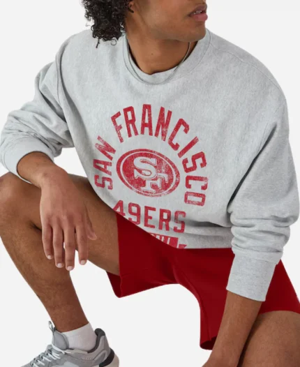 San Francisco 49ers Champion Gray Reverse Weave Sweatshirt