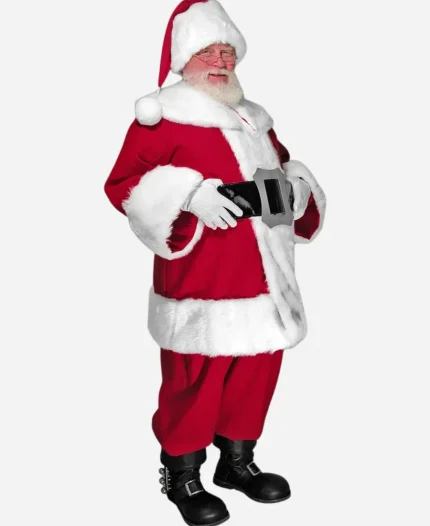 Scott Wolf Movie A Merry Scottish Christmas 2023 Brad Morgan Red Santa Claus Coat