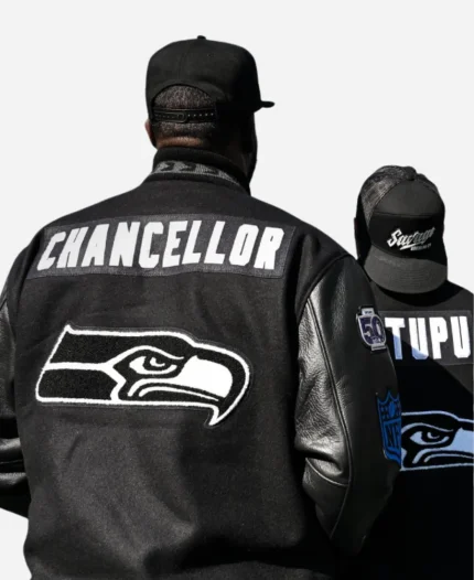 Seattle Seahawks Top 50 Players Black Jacket