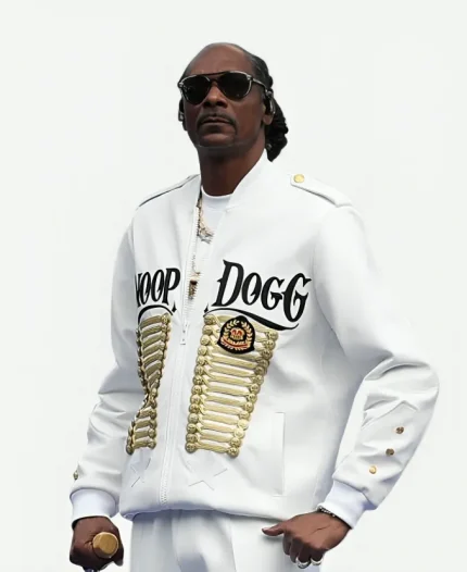 Snoop Dogg AFL Grand Final 2025 Woven White Jacket