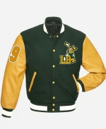 Snoop Dogg Ego Trippin Long Beach Varsity Jacket Yellow & Green