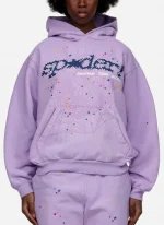 Sp5der Acai Purple Hoodie