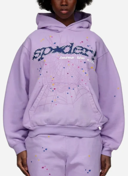 Sp5der Acai Purple Hoodie