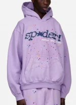 Sp5der Purple Hoodie