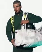 Spanish Tennis Player Carlos Alcaraz Rolex Paris Masters 2025 Green Jacket