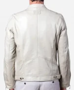 Steve McQueen Dennis 2 ECRU Genuine Leather Jacket
