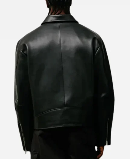  Stussy Classic Biker Black Real Leather Jacket