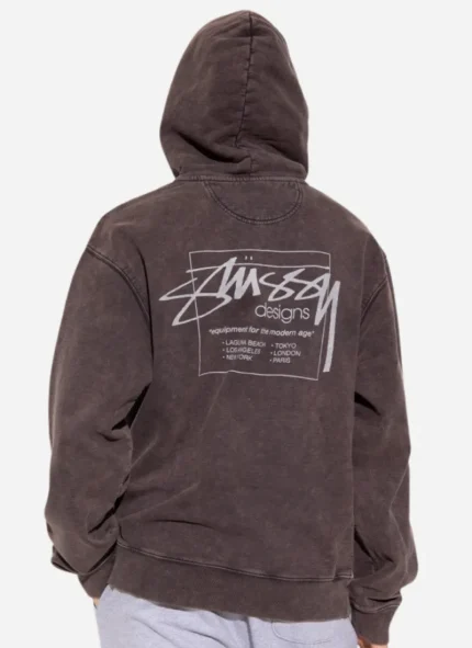 Stussy Dyed Stussy Designs Logo-printed Hoodie