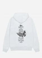 Stussy Swim Out Zip Grey Hoodie For Sale