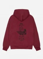 Stussy Swim Out Zip Hoodie in maroon