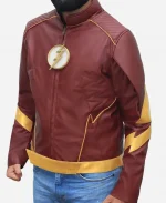 Superhero Barry Allen The Once and Future Flash Red Leather Jacket