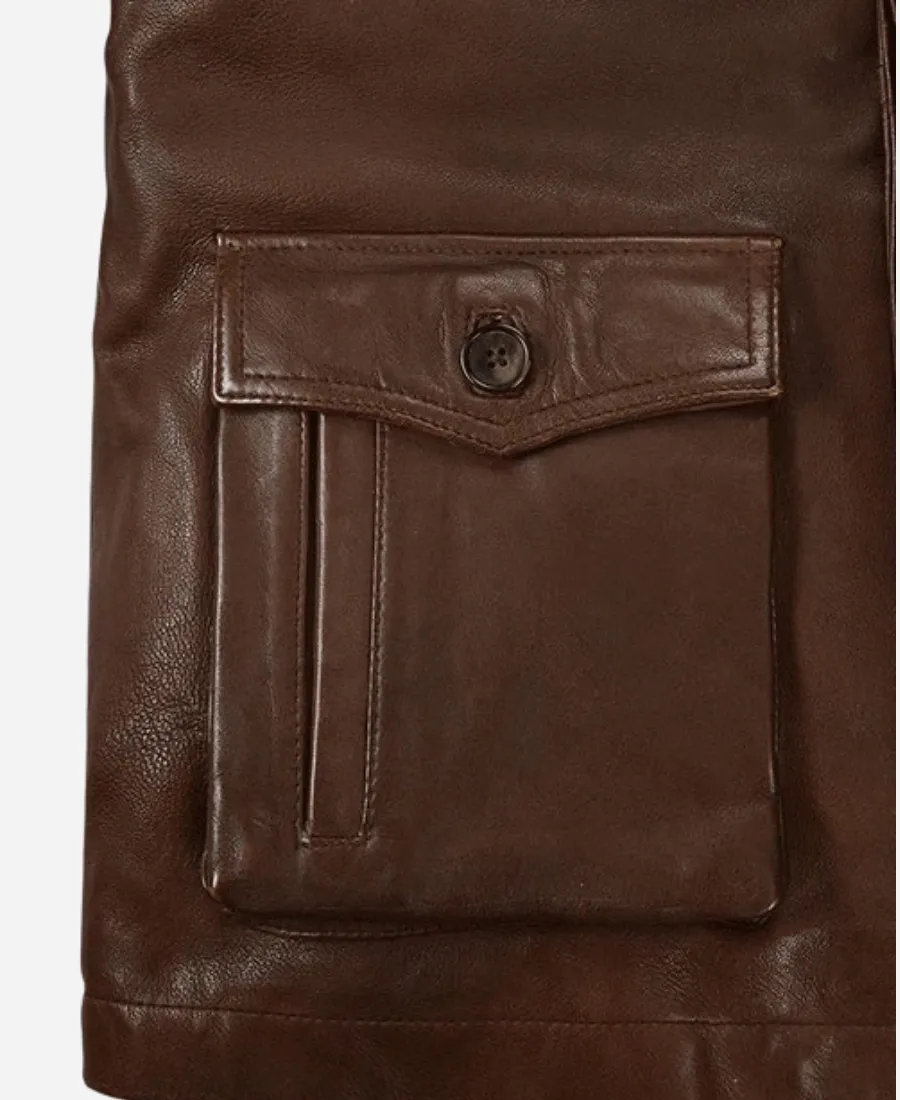 Supernatural Season 7 Dean Winchester Brown Leather Jacket Supernatural Season 7 Dean Winchester Brown Leather Jacket