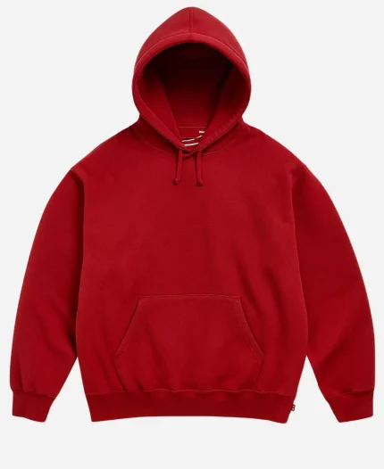Supreme Applique Red Hooded Sweatshirt