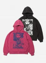 Supreme Hysteric Glamour Thermal Lined Zipper Hoodie