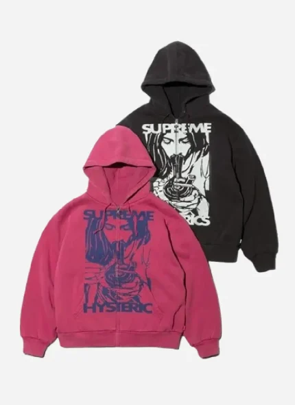 Supreme Hysteric Glamour Thermal Lined Zipper Hoodie