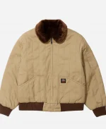 Supreme x Dickies Reversible Quilted Faux Fur Work Cream Jacket