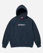 Supreme x Swarovski Motion Logo Blue Hoodie