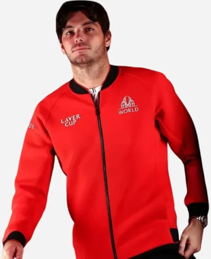 Taylor Fritz Laver Cup Red Bomber Jacket 2025