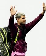 Tennis Player Carlos Alcaraz 2025 Six Kings Slam Purple Jacket