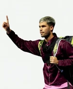 Tennis Player Carlos Alcaraz Six Kings Slam Purple Jacket