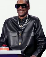 The Voice S28 Snoop Dogg Black Leather Jacket