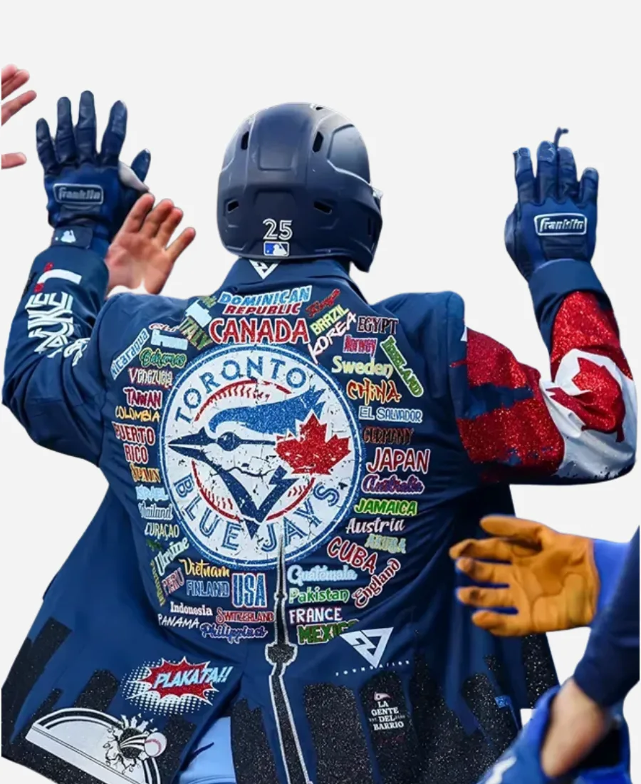 Toronto Blue Jays Vladimir Guerrero Jr. 2025 Home Run Blue Jacket Toronto Blue Jays Vladimir Guerrero Jr. 2025 Home Run Blue Jacket