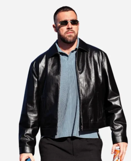 Travis Kelce Leather Jacket