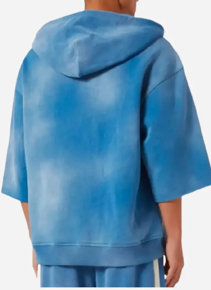 Travis Kelce Miracle Blue Short Sleeves Hoodie