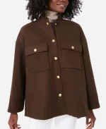 Tuckernuck Marant Brown Oversized Shirt Jacket 