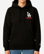 Undefeated Dodgers Stacked Logo Black Hoodie
