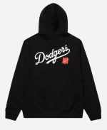 Undefeated x NE x Dodgers Stacked Logo Black Hoodie