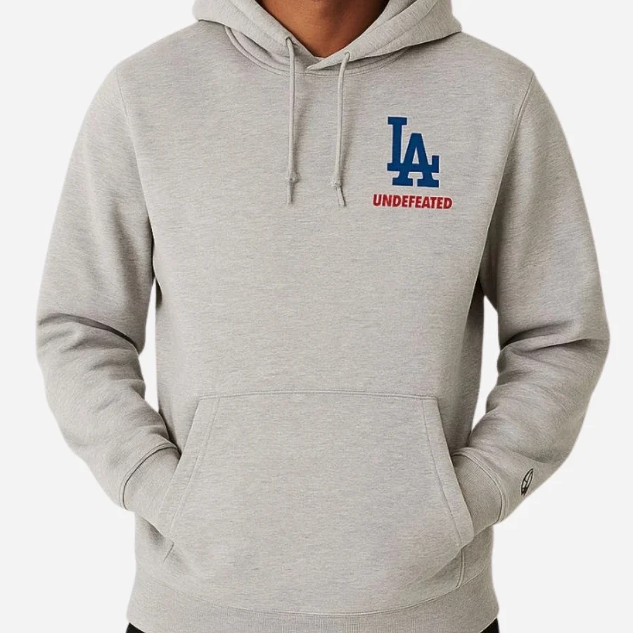Undefeated x NE x Dodgers Stacked Logo Pullover Hoodie