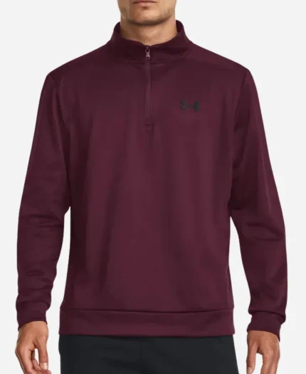 Under Armour Quarter Zip Maroon Sweatshirt