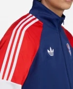 Unisex Adidas LFSTLR Training Navy Blue Track Jacket - Close-up