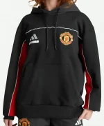 Unisex Adidas Manchester United x Drama Call Black Hoodie