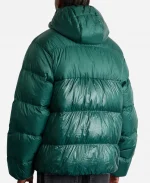 Unisex Adidas Originals Adicolor Down Regen Hooded Green Puffer Jacket