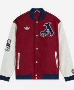 Unisex Arsenal Adidas Wool Red Varsity Jacket